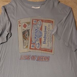Budweiser Blue Graphic T-Shirt for Men